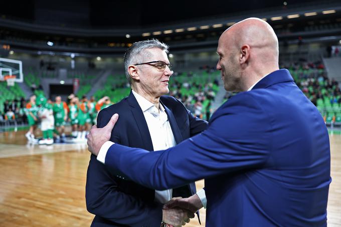 Zoran Martić in Andrej Žakelj pred začetkom tekme | Foto: www.alesfevzer.com