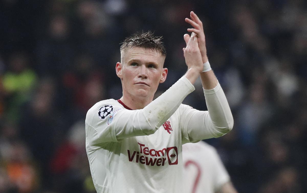 Manchester United Scott McTominay | Scott McTominay je zadel za vodstvo s 3:1, na koncu pa le remi Uniteda. | Foto Reuters