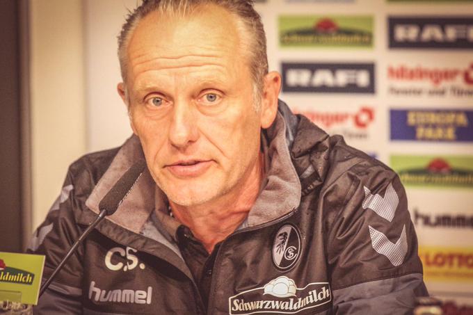 Christian Streich je igri slovenskih pokalnih zmagovalcev namenil kopico prijaznih besed. | Foto: Twitter - Voranc