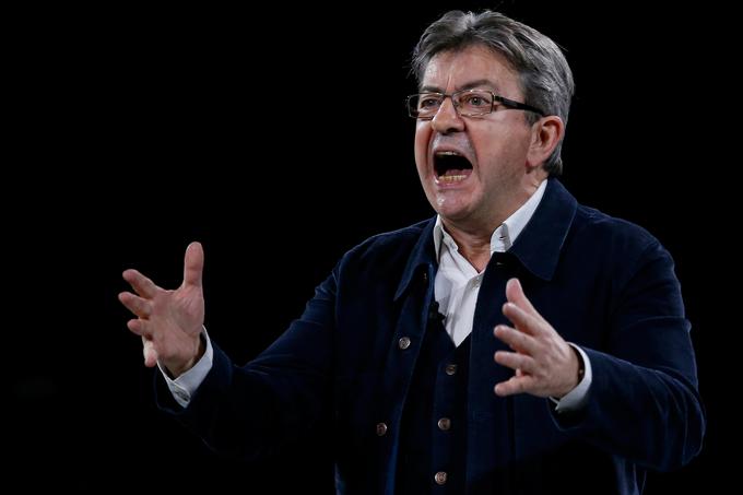 Nepokorjena Francija, ki jo vodi Jean Luc-Melenchon, na parlamentarnih volitvah v prvem krogu ni zbrala toliko glasov, kot jih je Melanchon aprila letos v prvem krogu predsedniških volitev. | Foto: Reuters