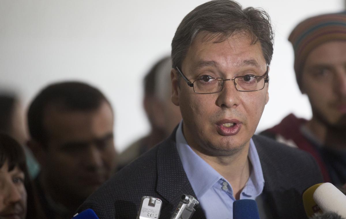 Aleksandar Vućić | Vučić je v soboto, na predvečer hrvaškega dneva zmage in domovinske hvaležnosti, operacijo Nevihta primerjal s holokavstom.  | Foto Matej Leskovšek