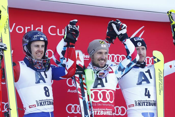 Kitzbühel slalom stopničke | Foto Reuters