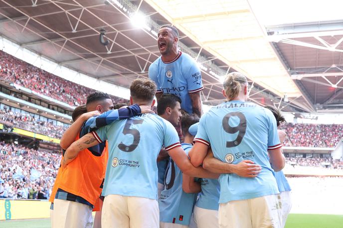 Manchester City | Manchester City je v finalu pokala FA premagal mestnega tekmeca Manchester United. | Foto Reuters