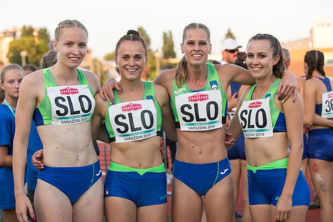 Na EP 2019 v Varaždinu so slovensko štafeto sestavljale Agata Zupin, Jerneja Smonkar, Anita Horvat in Aneja Simončič. | Foto: Peter Kastelic