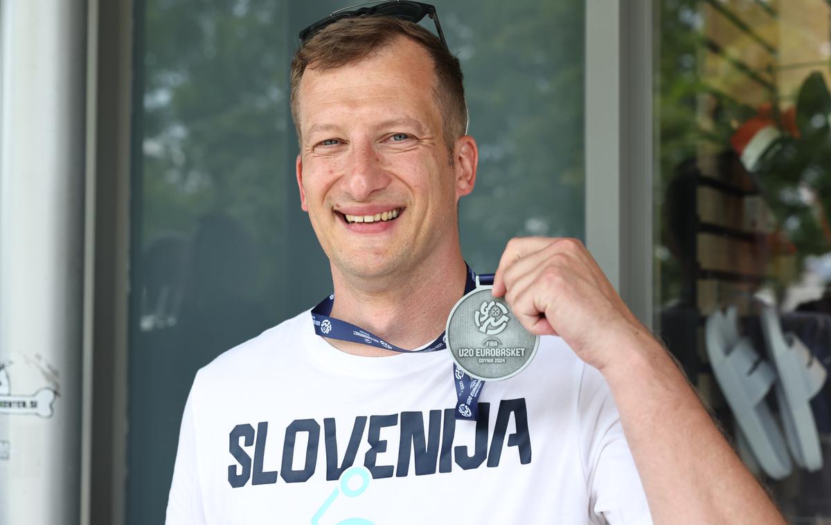 slovenska košarkarska reprezentanca do 20 let Peter Markovinovič | Peter Markovinovič je v selektorski vlogi reprezentanco do 20 let popeljal do srebra na EP. | Foto www.alesfevzer.com