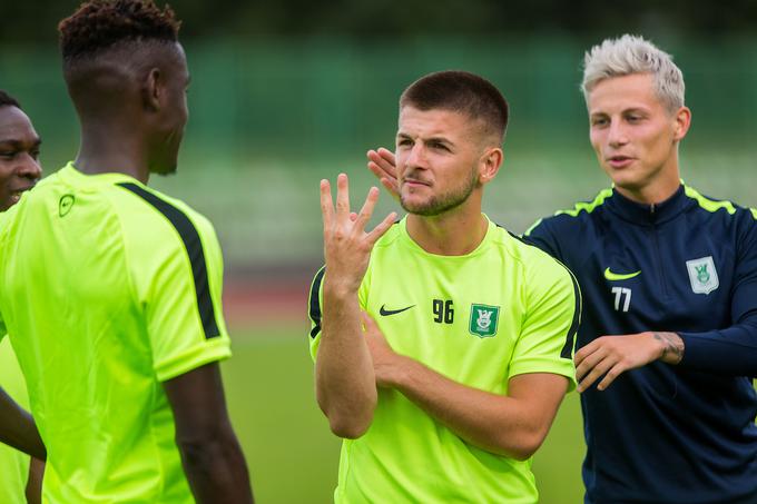 Na enem zadnjih treningov z Olimpijo pred odhodom v Velenje. | Foto: Žiga Zupan/Sportida