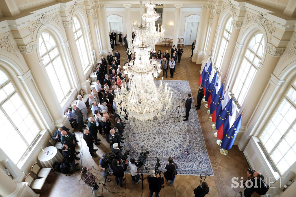 Sprejem za svojce padlih ter ranjenih v vojni za Slovenijo