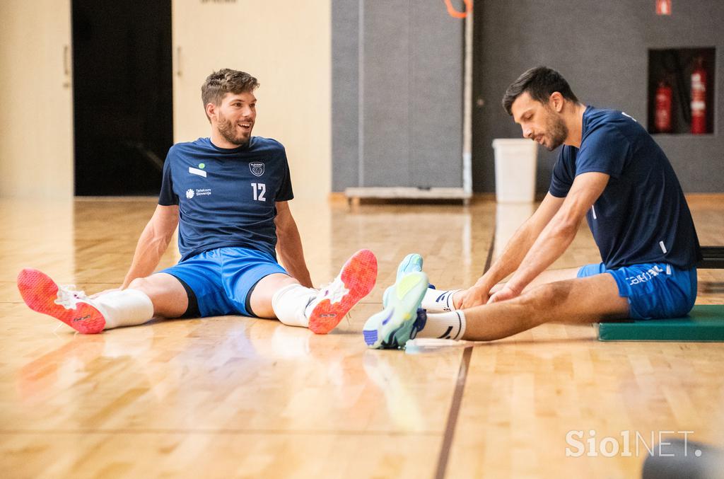 trening slovenske odbojkarske reprezentance