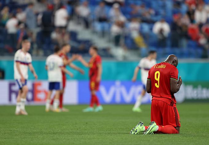 Romelu Lukaku je na dvoboju v Rusiji dosegel dva zadetka. | Foto: Reuters