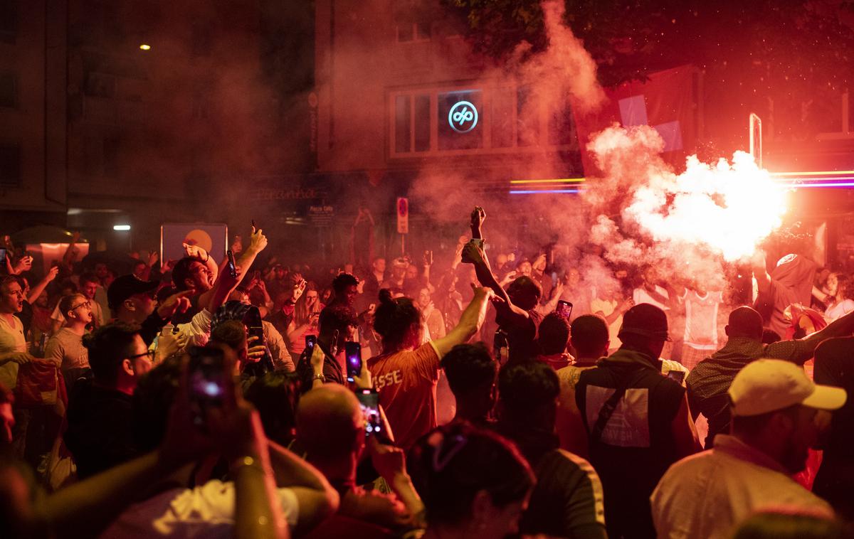 Švica Euro 2020 | Slavje v Zürichu po uvrstitvi v četrtfinale. | Foto Guliverimage