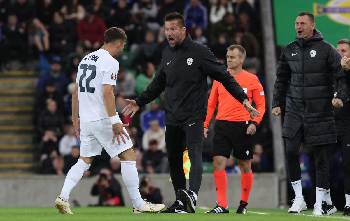 Slovenija : Severna Irska Adam Gnezda Čerin | Adam Gnezda Čerin je zadel za zmago Slovenije z 1:0. | Foto Reuters