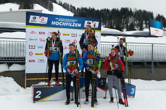 Alex Cisar - EP junior Hochfilzen | Alex Cisar je odprto EP za mlajše člane v Hochfilznu odprl s srebrno medaljo. | Foto Janez Marič