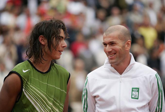 Rafael Nadal in Zinedine Zidan | Foto: Guliverimage/Getty Images