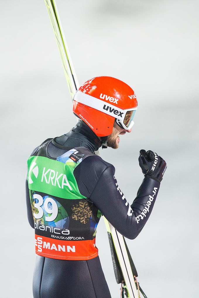 Markus Eisenbichler je v drugi seriji pristal pri 247 metrih. | Foto: Vid Ponikvar