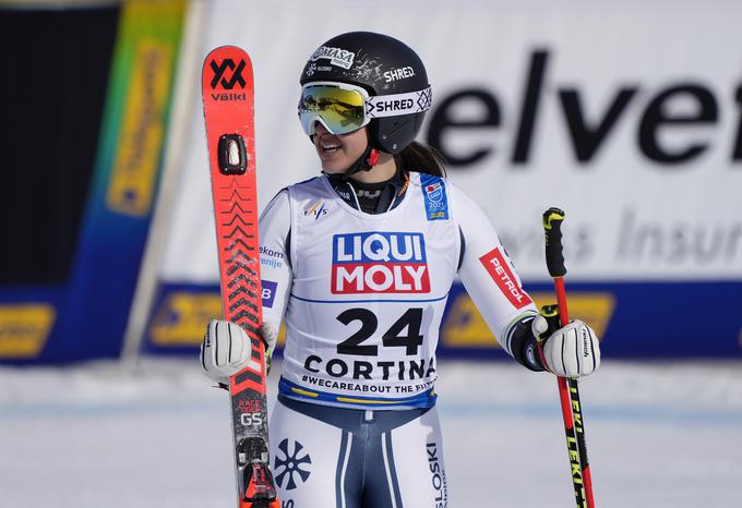 Tina Robnik na paralelni tekmi na pragu polfinala | Foto: AP / Guliverimage