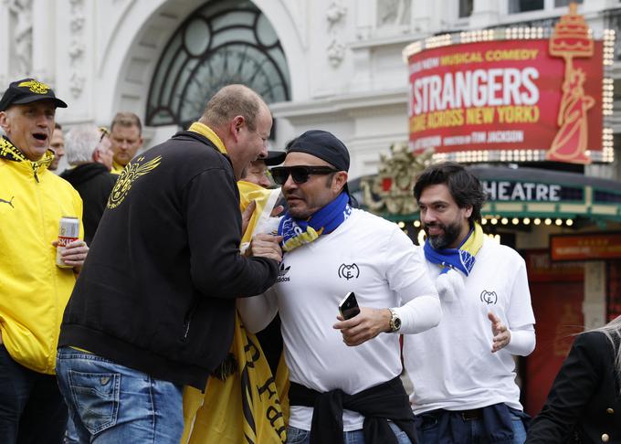 V London je pripotovalo več deset tisoč privržencev Borussie in Reala. | Foto: Reuters