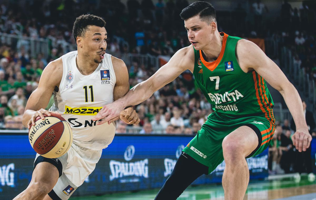 ABA liga: Cedevita Olimpija - Partizan Dante Exum | Dante Exum je konec maja takole igral v Stožicah, zdaj bo dobil novo priložnost v ligi NBA. | Foto Grega Valančič/Sportida