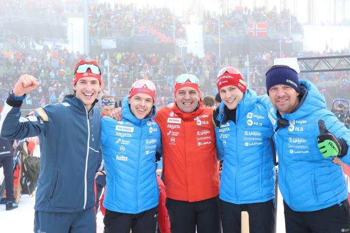 Lovro Planko, Alex Cisar, Ricco Gross, Toni Vidmar, Janez Marič | Lovro Planko, Alex Cisar, Ricco Gross, Toni Vidmar in Janez Marič. | Foto SloSki