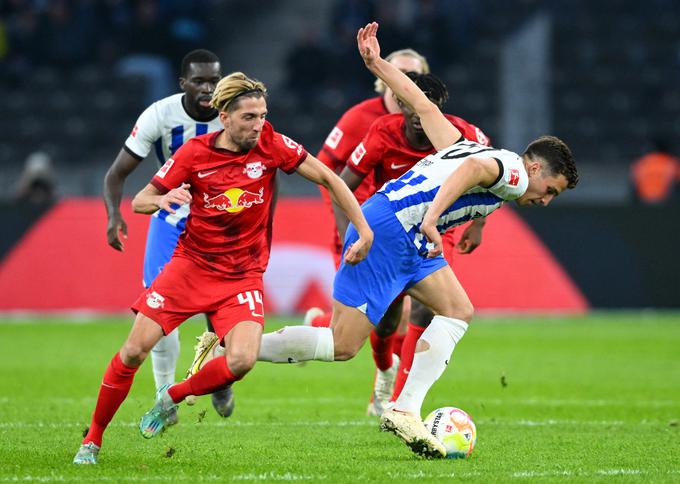 32-letni Kevin Kampl je na gostovanju v Berlinu odigral vso tekmo. | Foto: Reuters