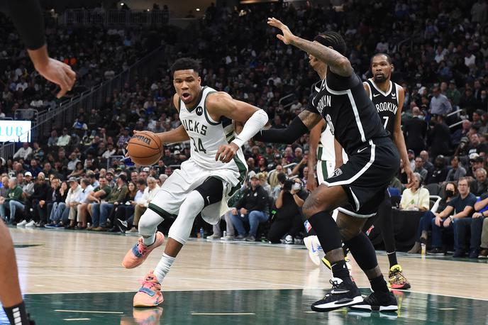 Milwaukee Bucks | Košarkarji Milwaukeeja z Giannisom Antetokounmpom na čelu so branjenje naslova začeli z zmago nad Brooklynom. | Foto Guliverimage