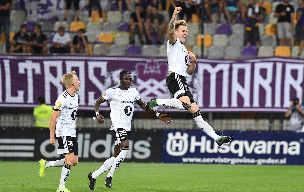 Maribor - Rosenborg | V Ljudskem vrtu so se veselili nogometaši Rosenborga. | Foto Miloš Vujinović/Sportida