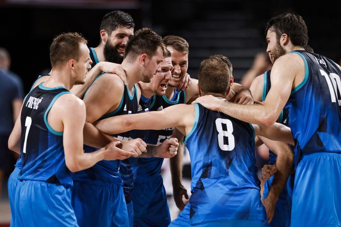 Slovenski košarkarji so se premierno uvrstili na olimpijske igre in za las zgrešili medaljo. | Foto: Anže Malovrh/STA