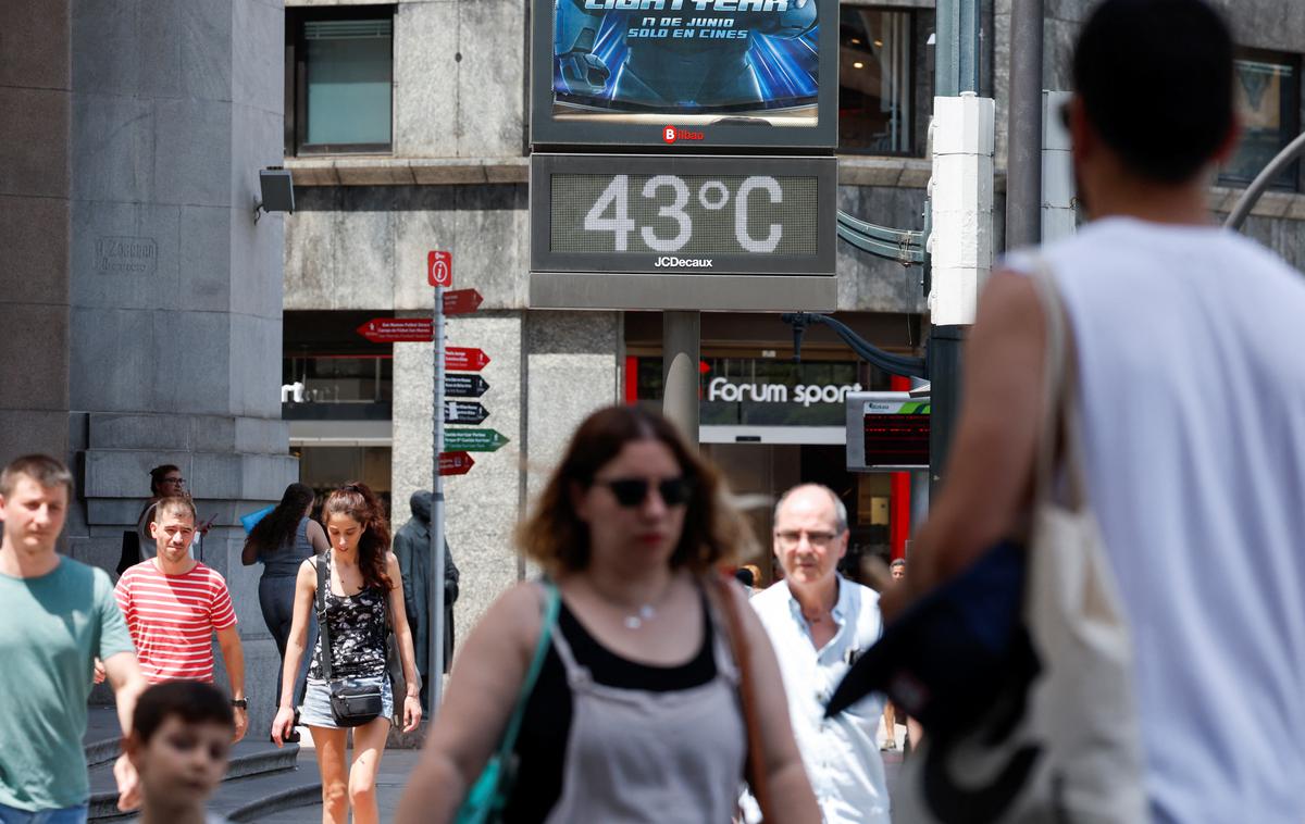 Visoke poletne temperature v španskem Bilbau. | Foto Reuters