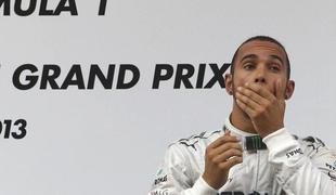 Hamilton: V zadnjem ovinku sem komajda zadržal divjega Vettla