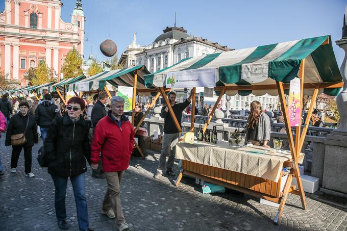 Na Ljubljanski vinski poti bo več kot 80 stojnic. | Foto: Mediaspeed