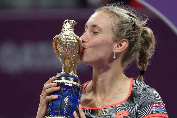 Elise Mertens | Elise Mertens proslavlja največji uspeh v karieri. | Foto Reuters