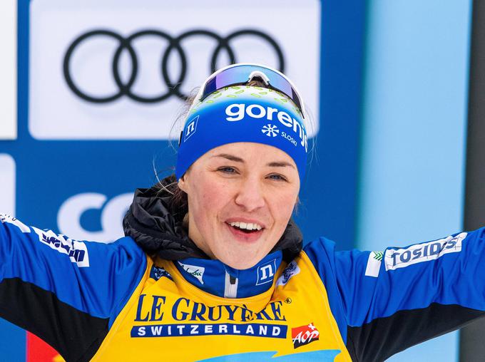 Anamarija Lampič se je na zadnjih treh šprintih vedno zavihtela na stopničke. | Foto: Guliverimage/Vladimir Fedorenko