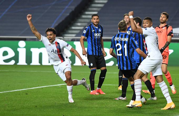 Marquinhos je v 90. minuti izenačil, Maxim Choupo-Moting pa nedolgo zatem zadel za polfinale. | Foto: Reuters