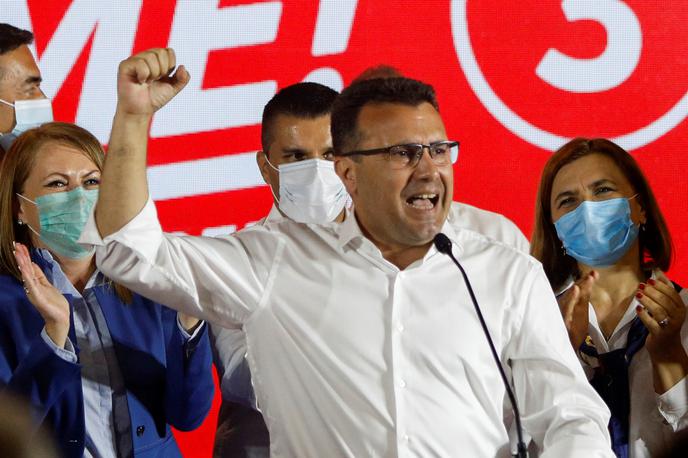 Zoran Zaev | Zoran Zaev, ki je na volitve popeljal koalicijo Zmoremo, je že razglasil zmago. | Foto Reuters