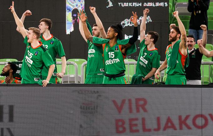 Cedevita Olimpija, Virtus Bologna, februar 2021 | Foto: Vid Ponikvar