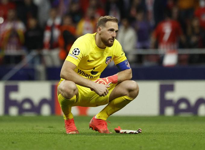 Jan Oblak je lani končal evropsko sezono že jeseni. To se mu je pripetilo prvič, odkar brani za Atletico. | Foto: Reuters