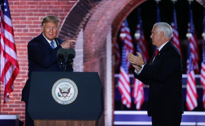 Donald Trump in Mike Pence | Foto: Reuters