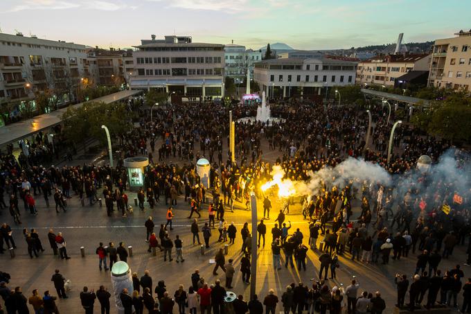 protesti Podgorica Črna gora | Foto: Reuters