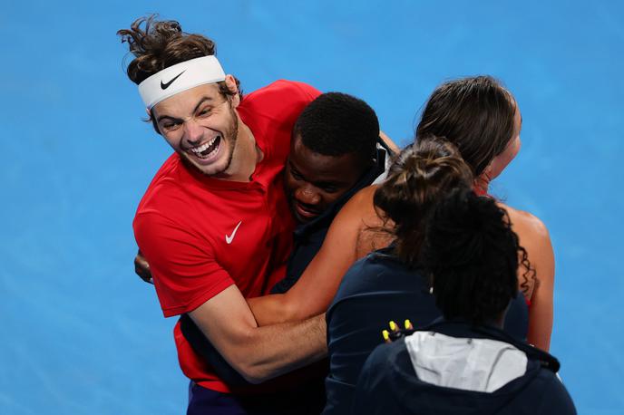 Taylor Fritz | Taylor Fritz se veseli zmage ZDA v prvem teniškem pokalu United. | Foto Guliverimage