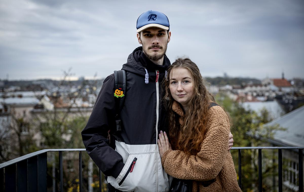 Ilona Kovalenko in Serhiy Nadtochiy | Ilona Kovalenko in Serhij Nadtočij želita zapustiti Ukrajino in si prihodnost ustvariti na Hrvaškem.  | Foto Ana Kovač