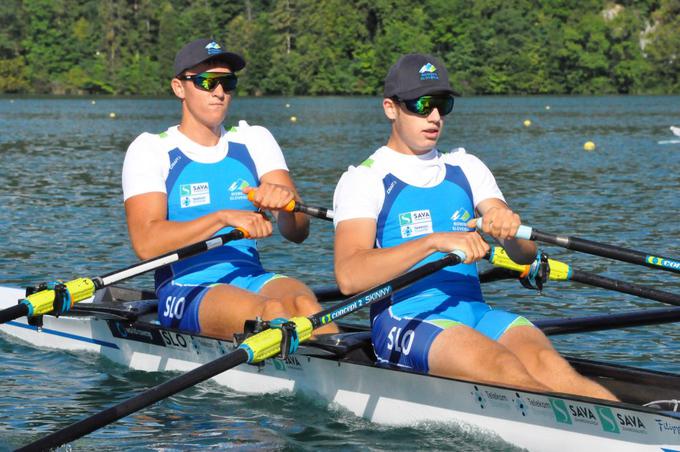 Moški dvojni dvojec z Gabrijelom Potočnikom in Matejem Markužo je bil 3. v finalu B. | Foto: 