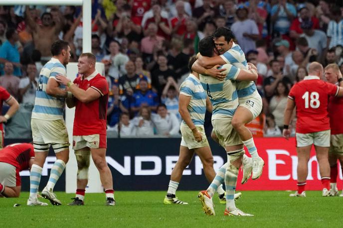 Argentina rugbi | Argentinci so presenetili Valižane in se prebili v polfinale svetovnega prvenstva. | Foto Guliverimage