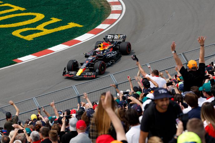 Montreal Max Verstappen Red Bull | Na prvem treningu je množica na tribunah videla le nekaj minut dirkanja. | Foto Guliverimage