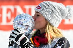 Shiffrinova peti slalomski globus potrdila s suvereno zmago