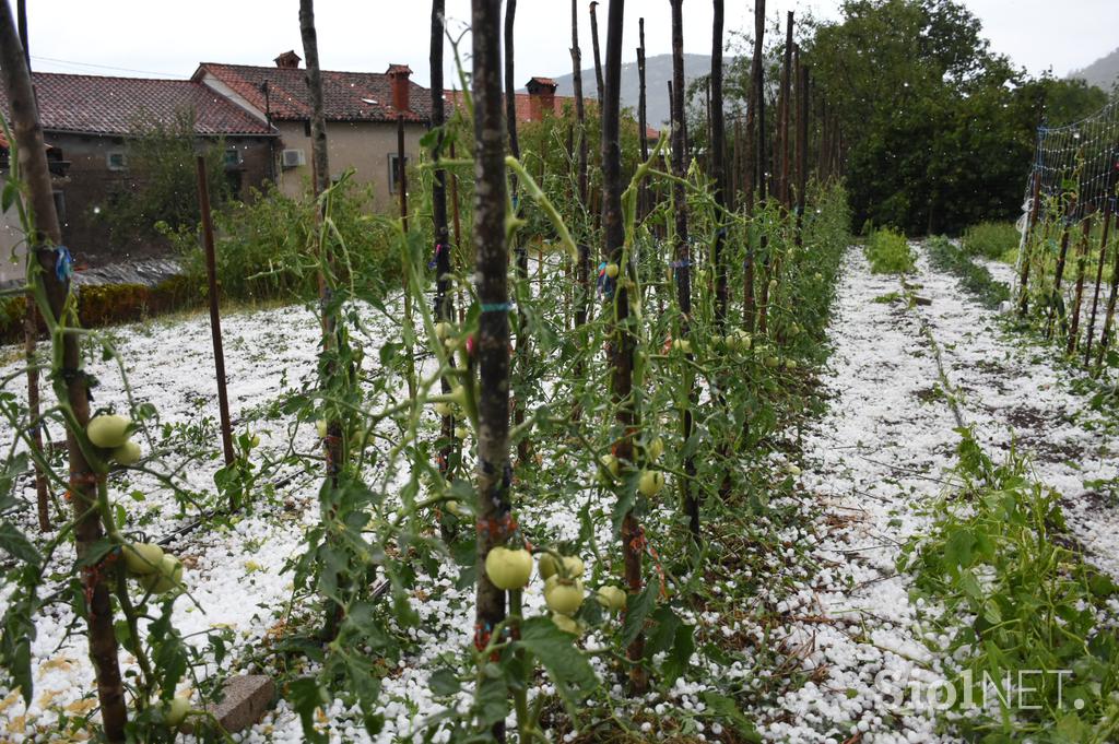 toča Kras, vas Škrbina