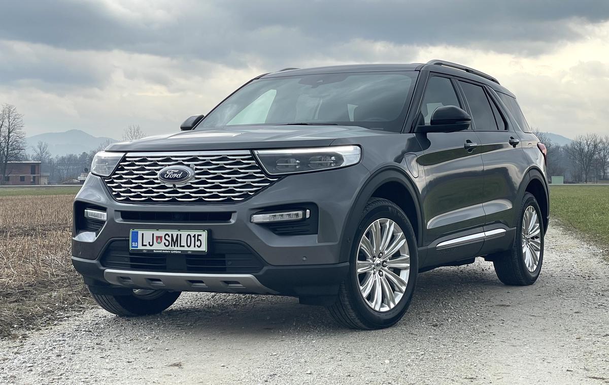 Ford explorer | Explorer je Fordov v Evropi največji in najzmogljivejši športni terenec. Dolg je pet metrov in ima več kot tri metre medosne razdalje.  | Foto Gregor Pavšič