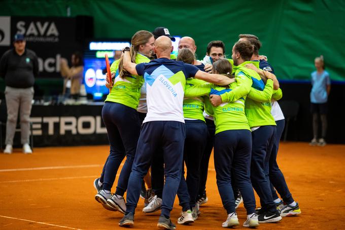 Veselje slovenske ekipe. | Foto: Matic Klanšek Velej/Sportida