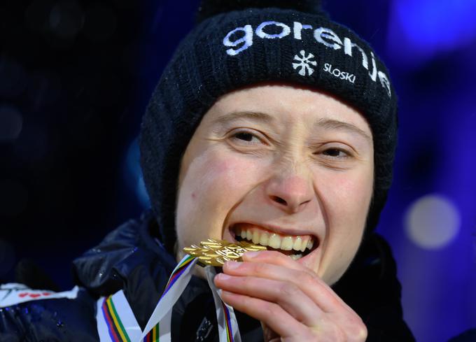 Nika Prevc bo iz Trondheima odpotovala z dvema zlatima in eno srebrno medaljo. | Foto: Guliverimage