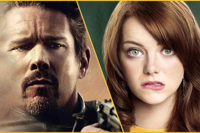 TV-priporočila: Emma Stone in Ethan Hawke | Ethan Hawke je 6. novembra dopolnil okroglih 50 let, Emma Stone pa je na svet privekala natanko 18 let za svojim igralskim kolegom.