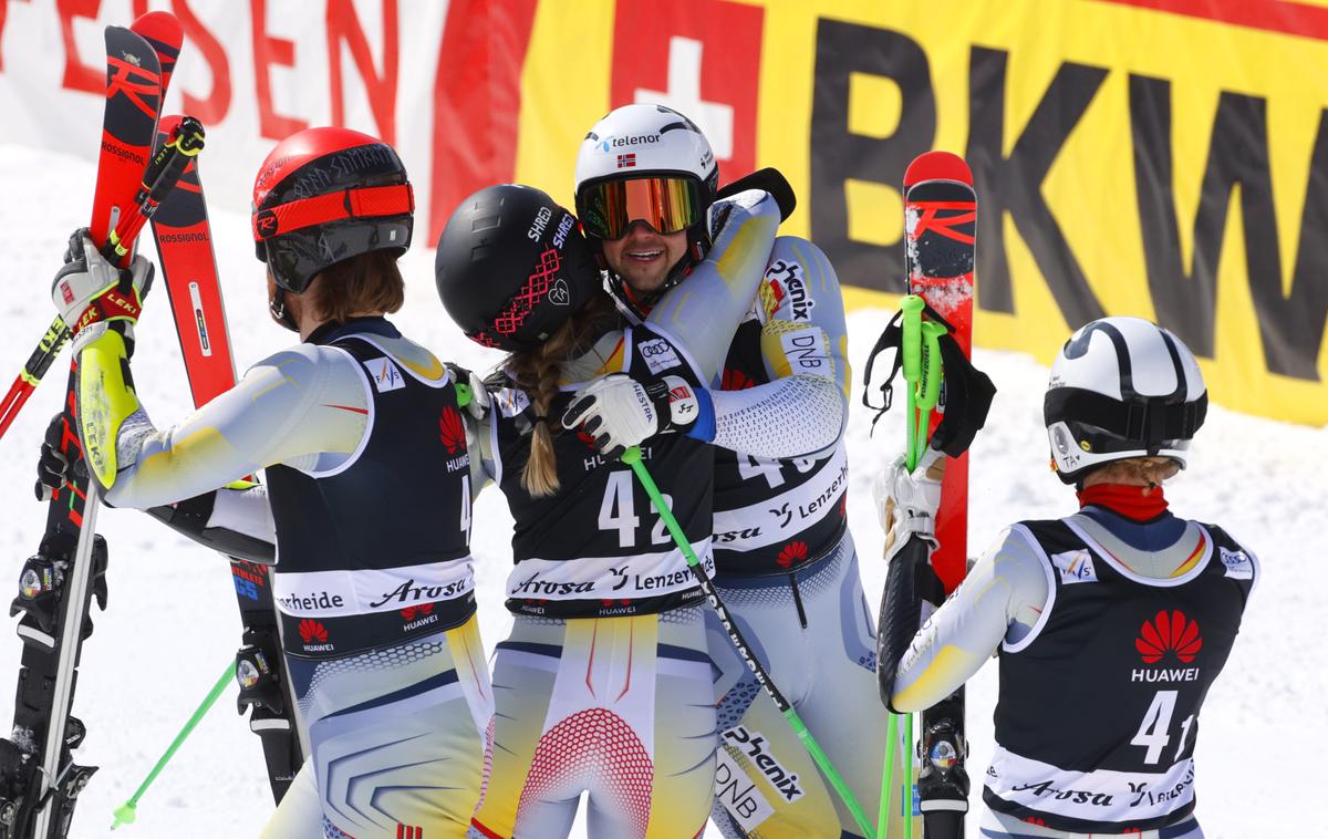 Norveška ekipa, paralelna tekma | Foto Reuters