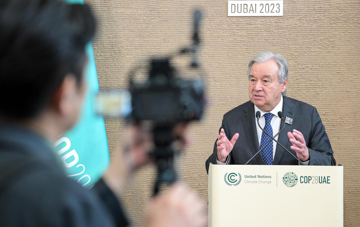 Antonio Guterres | "Smo v tekmi s časom. Zdaj moramo biti ambiciozni," je dan pred koncem podnebnih pogajanj opozoril generalni sekretar ZN Antonio Guterres. | Foto Guliverimage